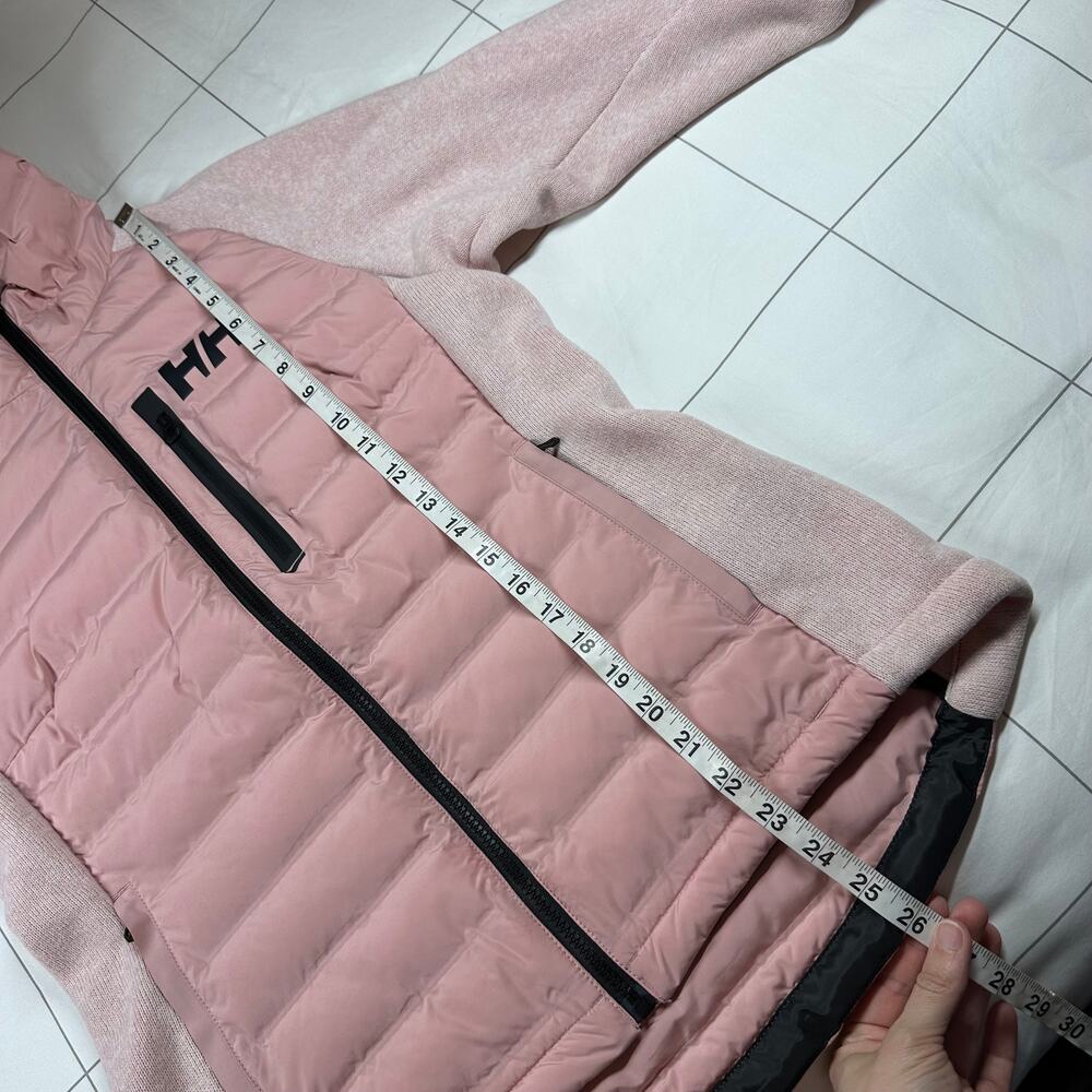 Helly Hansen Jacket Womens Medium Pink Salt Arctic Ocean Hybrid Insulated Hooded - Picture 11 of 11